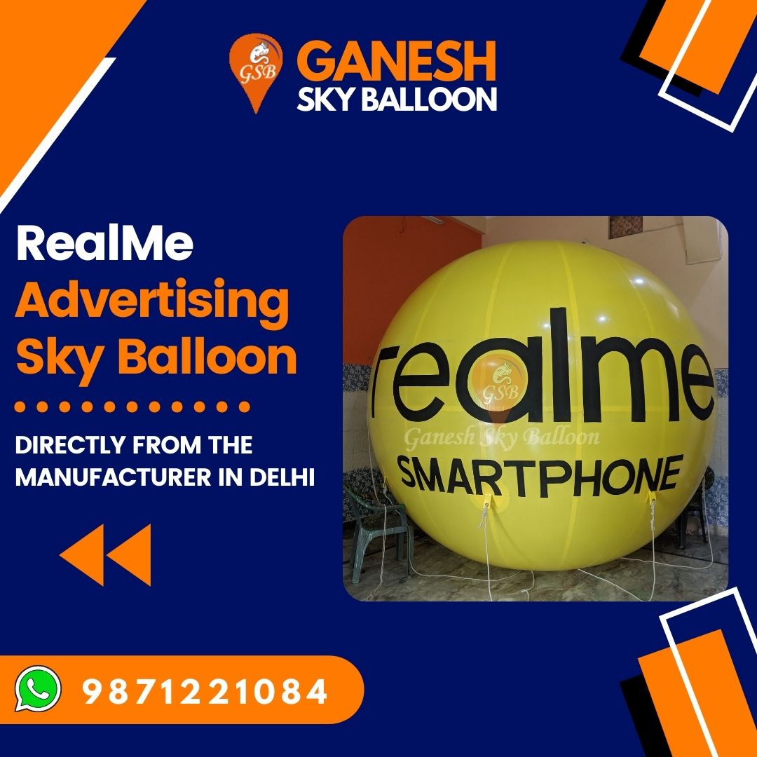 Realme Smartphones Advertising sky balloon